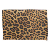 Chic Brown Leopard Print Kissenbezug (Vorderseite-Links)