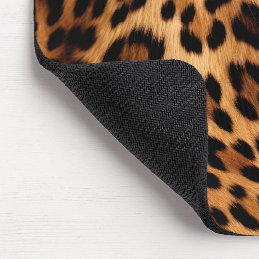 Chic Brown Leopard Print Mousepad (Ecke)