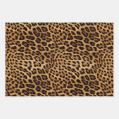 Chic Brown Leopard Print Pink Gold Geschenkpapier Set (Vorderseite)