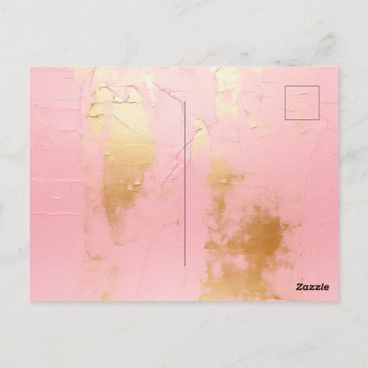 Chic Brown Leopard Print Postkarte (Rückseite)