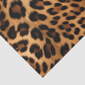 Chic Brown Leopard Print Seidenpapier (Detail)