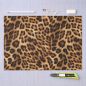 Chic Brown Leopard Print Seidenpapier (Handwerk)