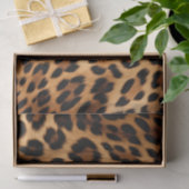 Chic Brown Leopard Print Seidenpapier (Geschenk)