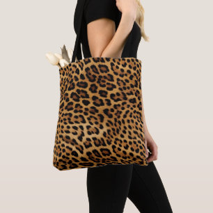 Chic Brown Leopard Print Tasche