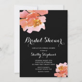 Chic Brunch und Bubbly Floral Brautparty Einladung (Vorderseite)