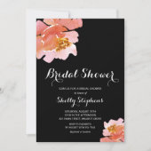 Chic Brunch und Bubbly Floral Einladung (Vorderseite)