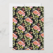 Chic Brunch und Bubbly Floral Einladung (Rückseite)