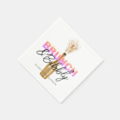 Chic Brunch und Bubbly Napkins Serviette (Ecke)
