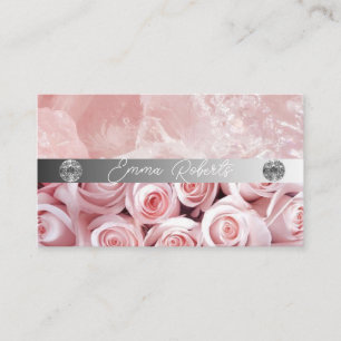 Chic Brush Schlaganfall Imitate Rose Gold auf neut Visitenkarte
