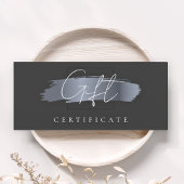 Chic Brush Stroke Elegantes schwarzes Geschenk Zer