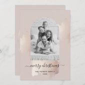 Chic Brush Stroke | Frohe Weihnachten Foto Arch Ho (Vorne/Hinten)