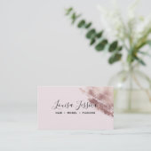 Chic Brush Stroke | Imitate Gold Visitenkarte (Stehend Vorderseite)