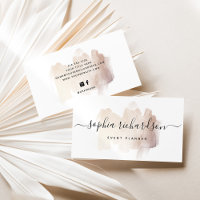 Chic Brush Stroke | Imitate Rose Gold auf Weiß
