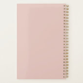 Chic Brush Stroke Imitats Rose Gold Elegantes Mono Planer (Rückseite)