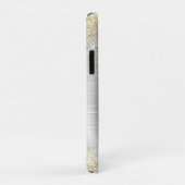 Chic brushed Metal silberne Imitate Glitzer Case-Mate iPhone Hülle (Hinten/Rechts)