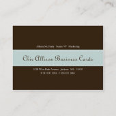 Chic Bryn Chubby Business Cards Visitenkarte (Rückseite)