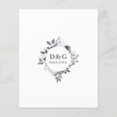 Chic Budget 25. Hochzeitstag Blumenladen (Rückseite)