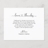 Chic Budget Foto Collage Wedding Danke Flyer (Hinten)