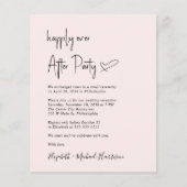 Chic Budget Foto Hochzeitsempfang Einladung (Vorderseite)