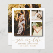 Chic Budget Foto Rettete unsere Einladung (Vorne/Hinten)