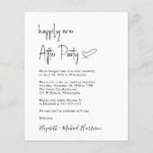 Chic Budget Hochzeitsempfang (Vorderseite)