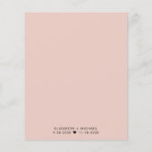 Chic Budget Hochzeitsempfang (Rückseite)