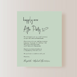 Chic Budget Sage Hochzeit Einladung