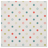 Chic bunt orange aquamarine Polka-Punktmuster Stoff (Muster)