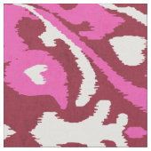 Chic bunt pink und crimson ikat Stammmuster Stoff (Nahaufnahme)