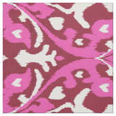 Chic bunt pink und crimson ikat Stammmuster Stoff (Muster)