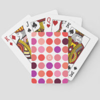 Chic bunt polka dots Muster monogramm