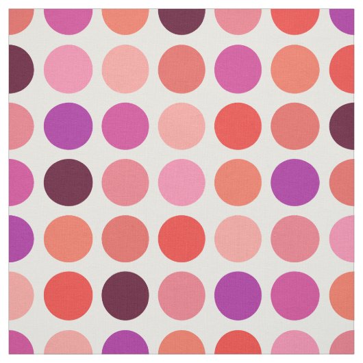 Chic bunt polka dots Muster monogramm Stoff (Muster)