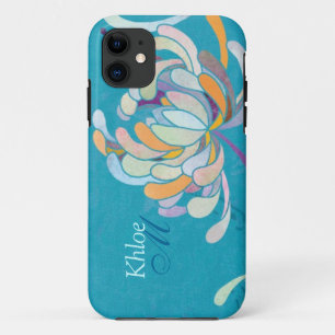 Chic-bunte Mama-Blumenmonogramm iPhone 5 Hüllen