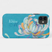 Chic-bunte Mama-Blumenmonogramm iPhone 5 Hüllen (Rückseite (Horizontal))