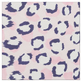 Chic bunter Marineblau blaues Muster Stoff (Nahaufnahme)