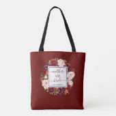 Chic Burgund Marsala Mutter der Braut Hochzeit Tasche (Rückseite)