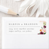 Chic Burgundy Blush Pink Botanische Hochzeit mit F (Insitu)