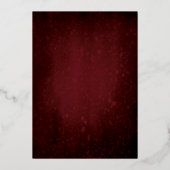 Chic Burgundy Feiertag Einladung (Rückseite)