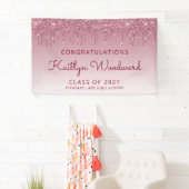 Chic Burgundy Glitzer Tropfen Abschluss Banner (Insitu)