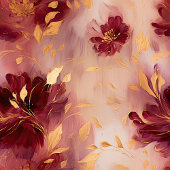 Chic Burgundy Gold Boho Wedding Cloud Napkins Serviette