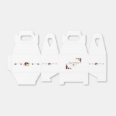 Chic Burgundy Marsala Floral Hochzeit im Herbst Geschenkschachtel (Ungefaltet)