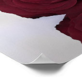 Chic Burgundy Rose 15 Tabelle Hochzeitstabelle Poster (Ecke)