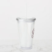 Chic Burgundy Script Sechziges Sassy 60. Geburtsta Acryltrinkbecher (Rechts)