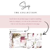 Chic Burgundy Sitzplan Cards mit Gästennamen