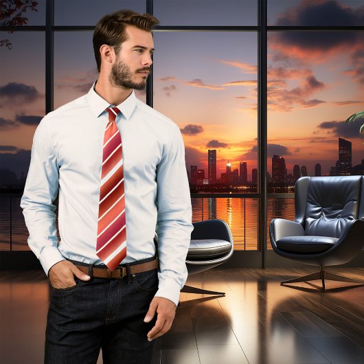 Chic Burgundy Terra Cotta Krawatte