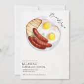 Chic Business Breakfast Meeting Einladung (Vorderseite)