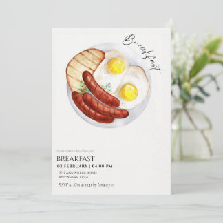 Chic Business Breakfast Meeting Einladung