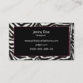 Chic Business Cards Visitenkarte (Rückseite)