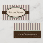 Chic-Butike-Designer-Geschäfts-Karten: Lavendel Visitenkarte (Vorne/Hinten)