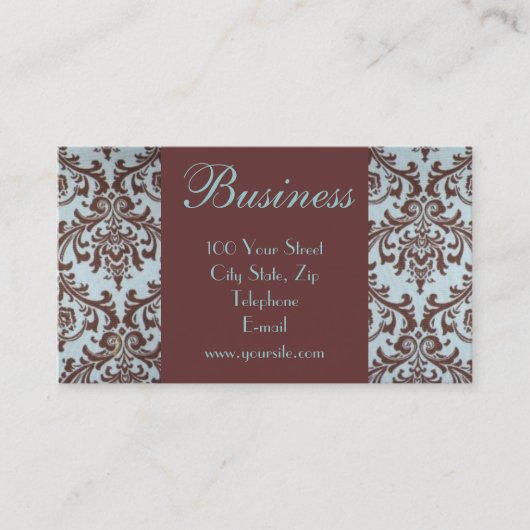 Chic-Butike-Gewebe-Geschäfts-Karte 1 Visitenkarte (Vorderseite)